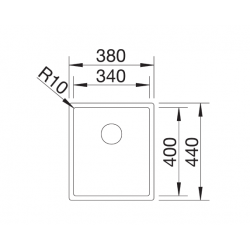 Zlewozmywak Blanco CLARON 340-U stal Durinox z InFino 523 384